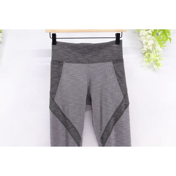 Lululemon Early Extension High Rise Tight 28 Heathered Black Titanium Gray Sz 6 - Picture 3 of 10